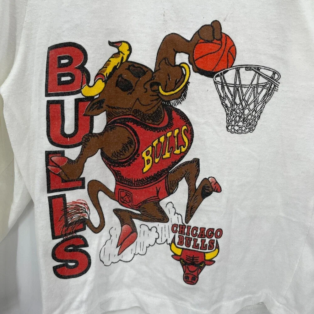 Vintage VTG Jack Davis Chicago Bulls Cotton Shorts One Size Fits All OS